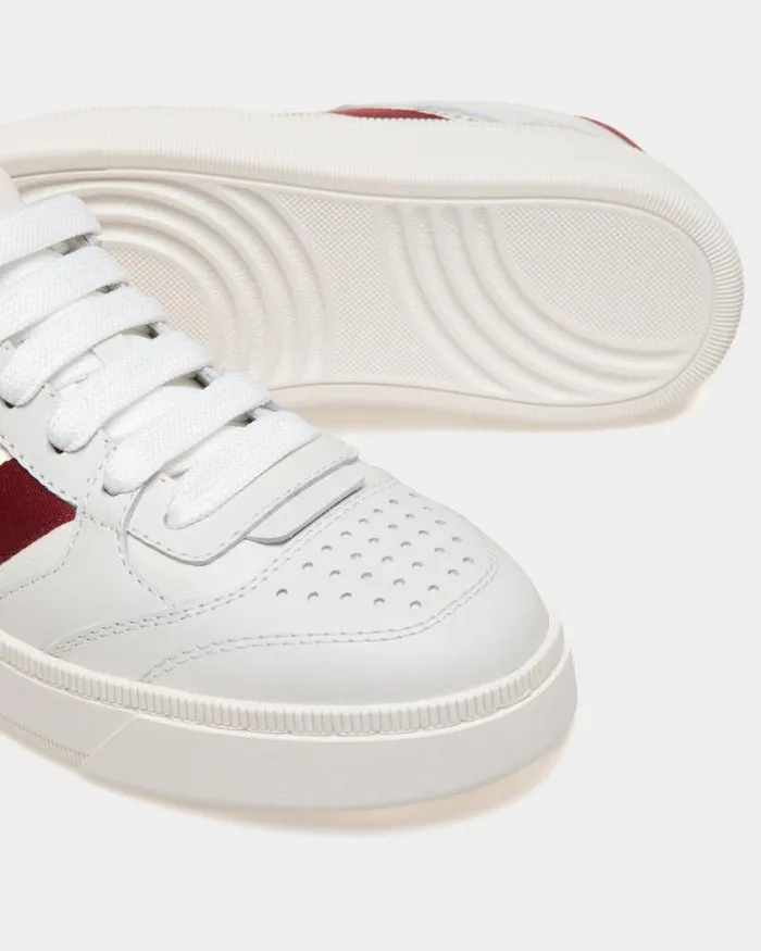 Women Bally Sneakers Raise Sneaker In White Leather White
