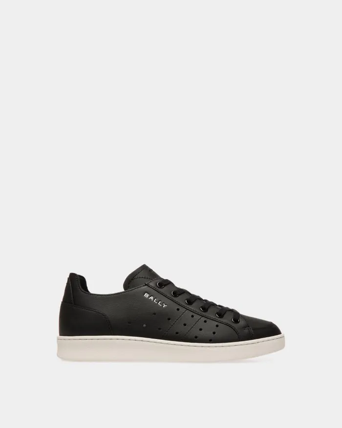 Women Bally Sneakers Tennis Sneaker In Black Leather Black