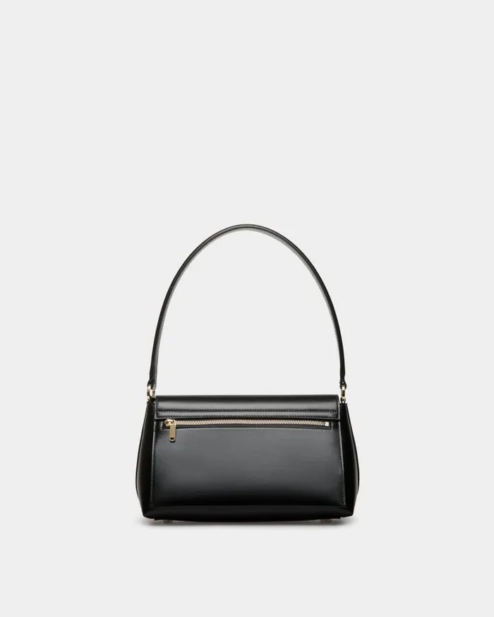 Women Bally Top Handle Bags Ollam Small Top Handle Bag In Black Leather Black