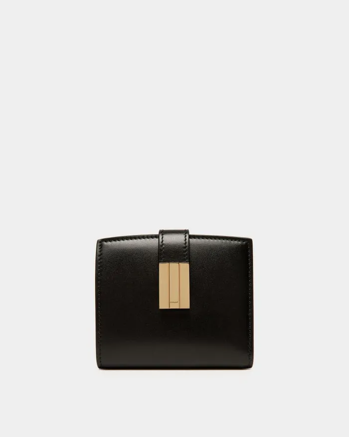 Women Bally Wallets and Card Holders Ollam Wallet In Black Leather Black