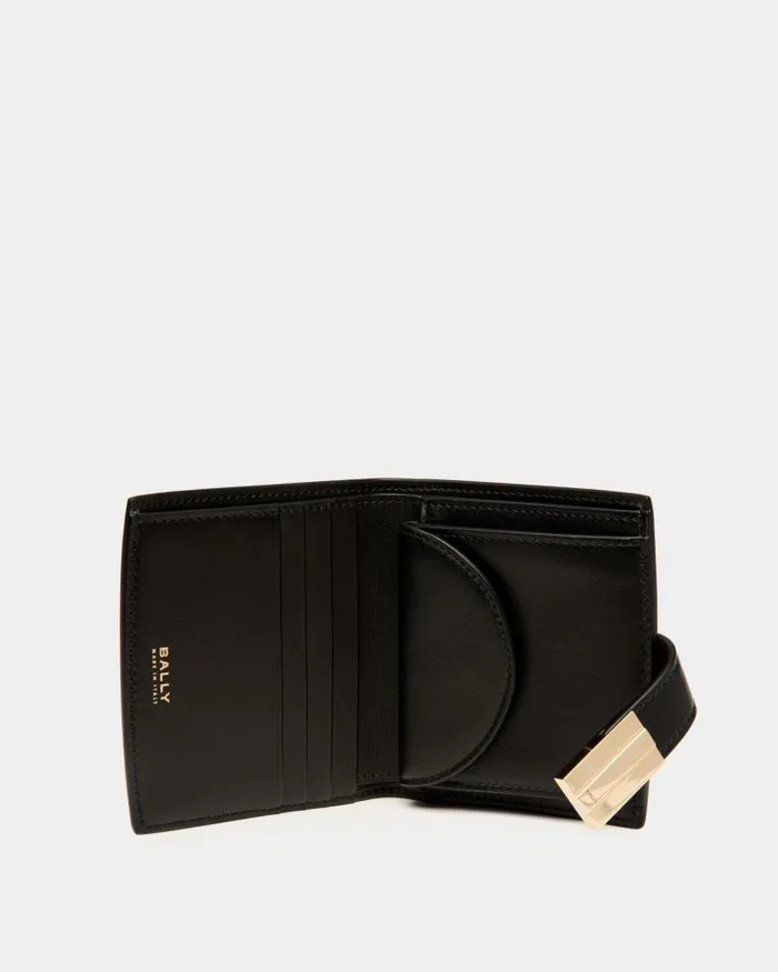 Women Bally Wallets and Card Holders Ollam Wallet In Black Leather Black Women Bally Wallets and Card Holders Ollam Wallet In Black Leather Black