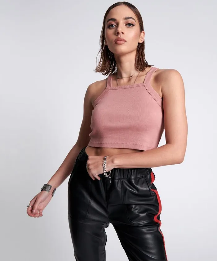 Women BAMBOO LOGO RALLY TANK One Teaspoon Tees and Tanks