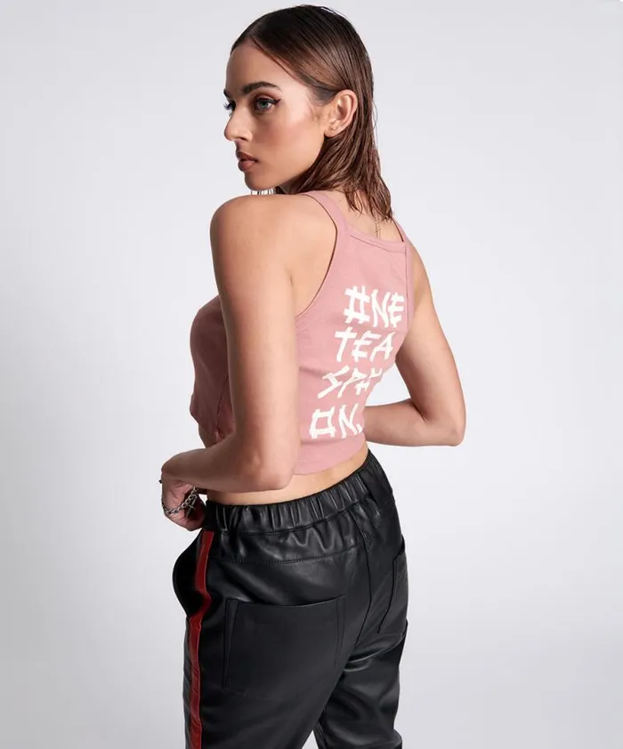 Women BAMBOO LOGO RALLY TANK One Teaspoon Tees and Tanks Women BAMBOO LOGO RALLY TANK One Teaspoon Tees and Tanks