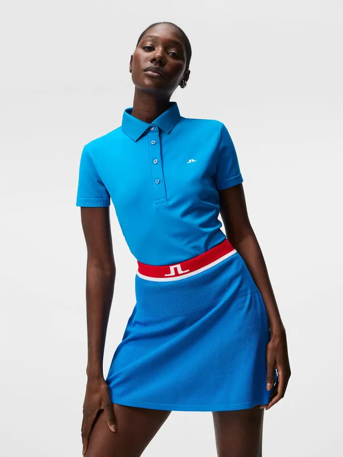 Women Barbara Polo Brilliant Blue JLindeberg Polo Shirts