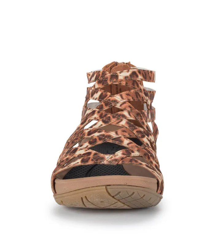 Women Baretraps Active Sandals Samina Sandal Brown Multi Leopard