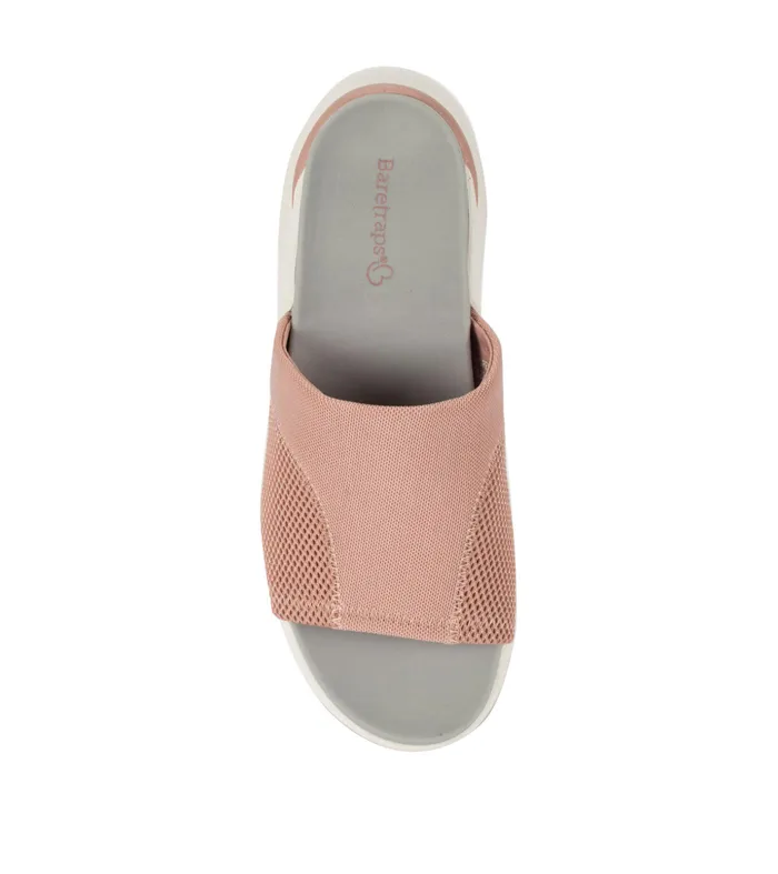 Women Baretraps Active Sandals Whisper Platform Slide Sandal Soft Pink