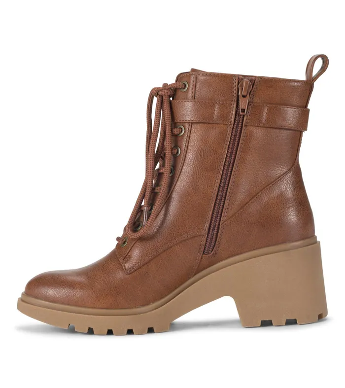 Women Baretraps Booties Dani Lace Up Boot Cognac