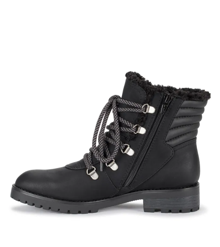 Women Baretraps Booties Dennison Lace Up Boot Black