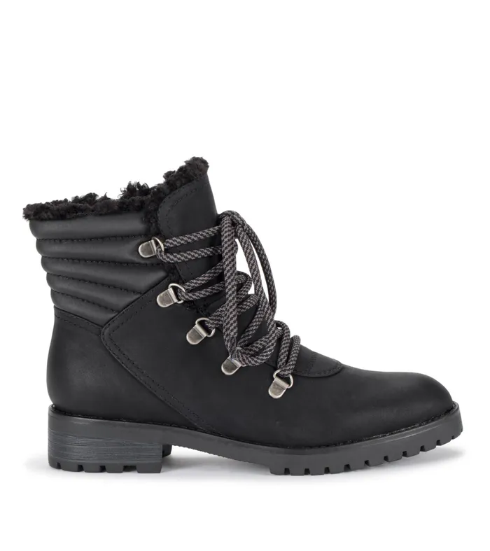 Women Baretraps Booties Dennison Lace Up Boot Black