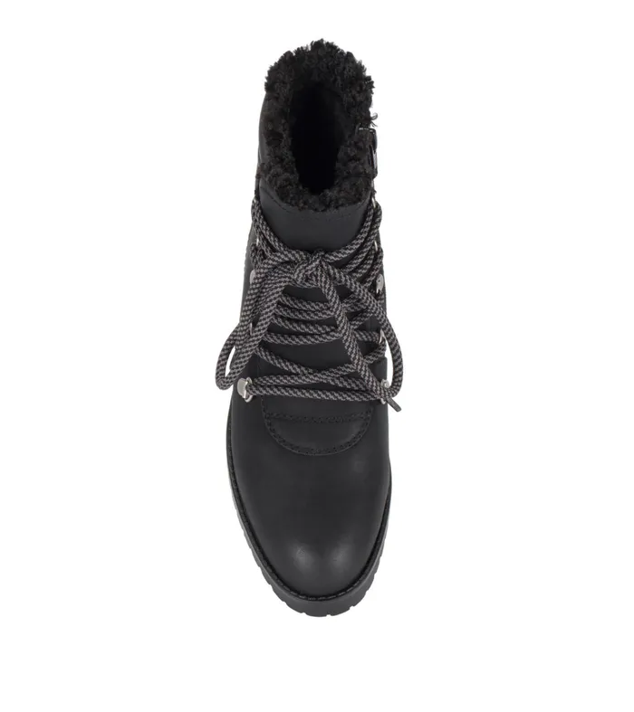 Women Baretraps Booties Dennison Lace Up Boot Black