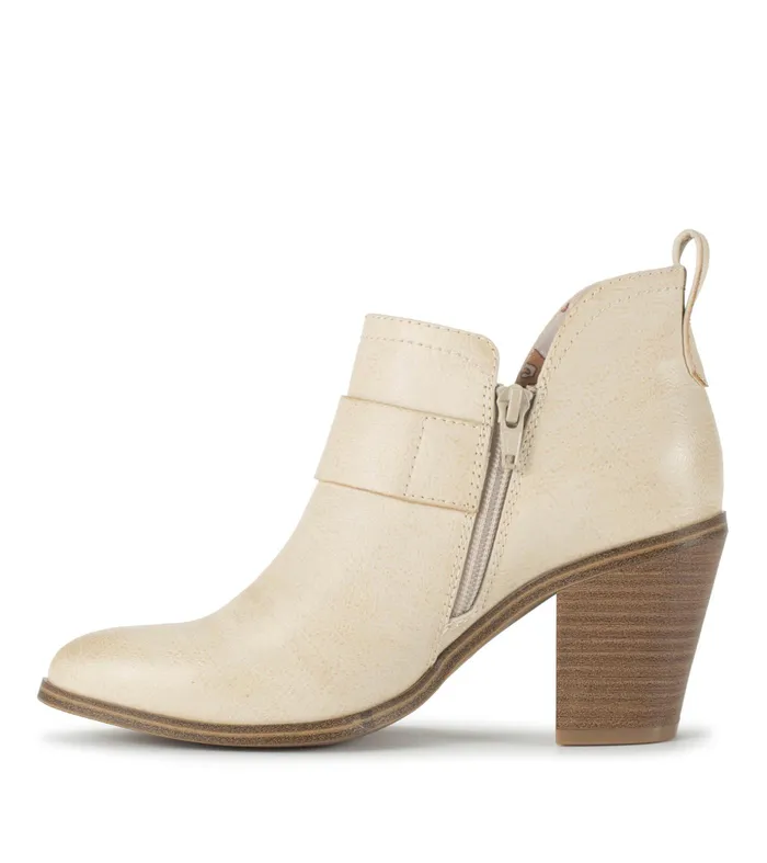 Women Baretraps Booties Karina Block Heel Ankle Bootie Milkyway
