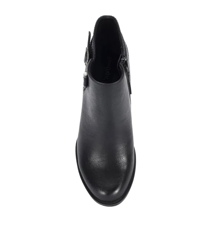 Women Baretraps Booties Reggie Block Heel Bootie Black