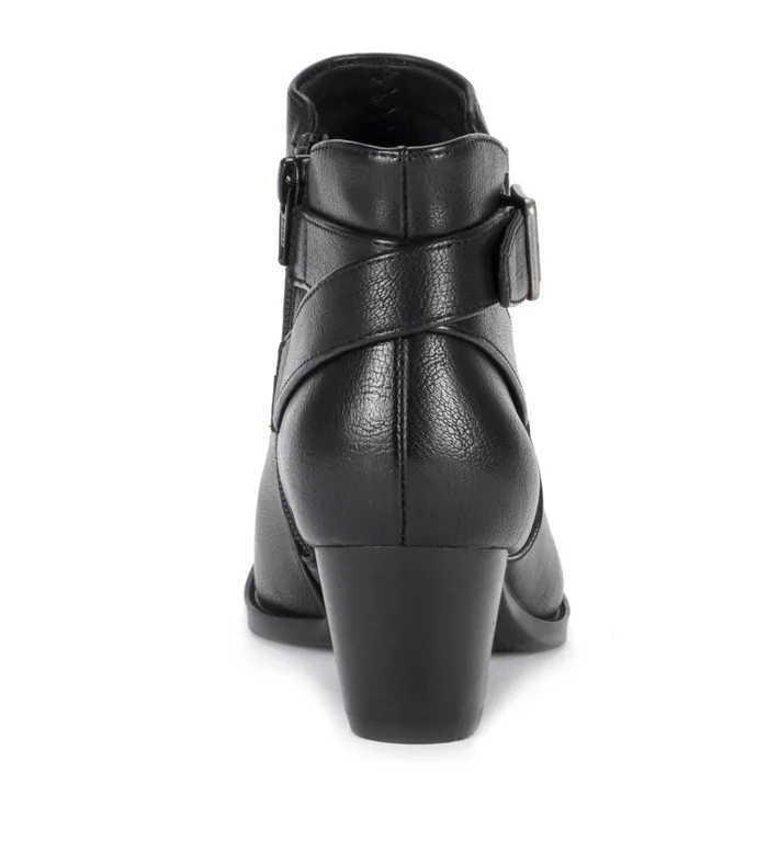 Women Baretraps Booties Reggie Block Heel Bootie Black