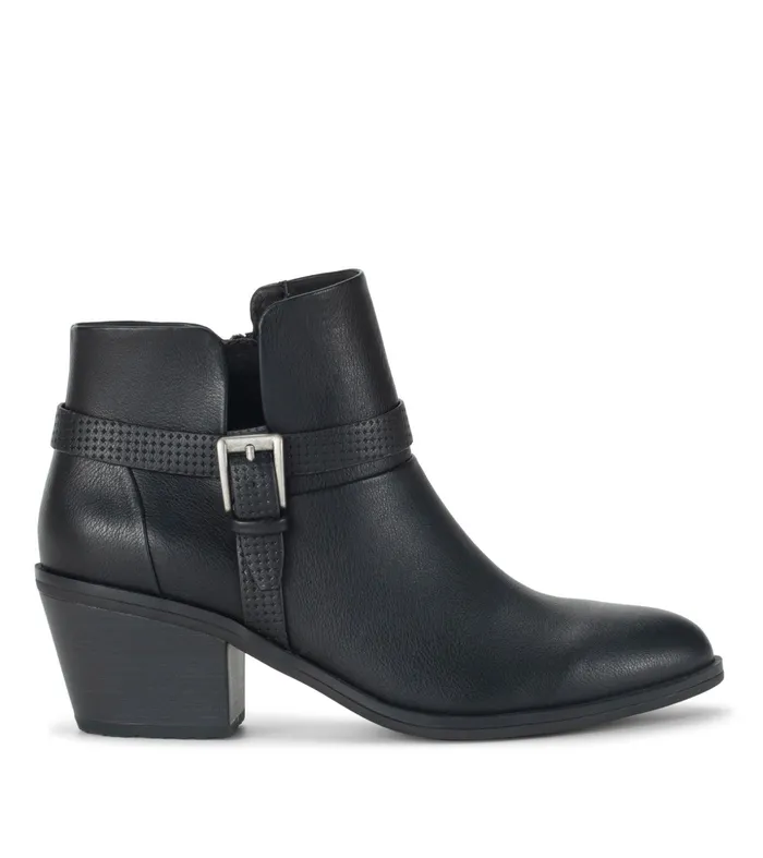 Women Baretraps Booties Santos Block Heel Bootie Black