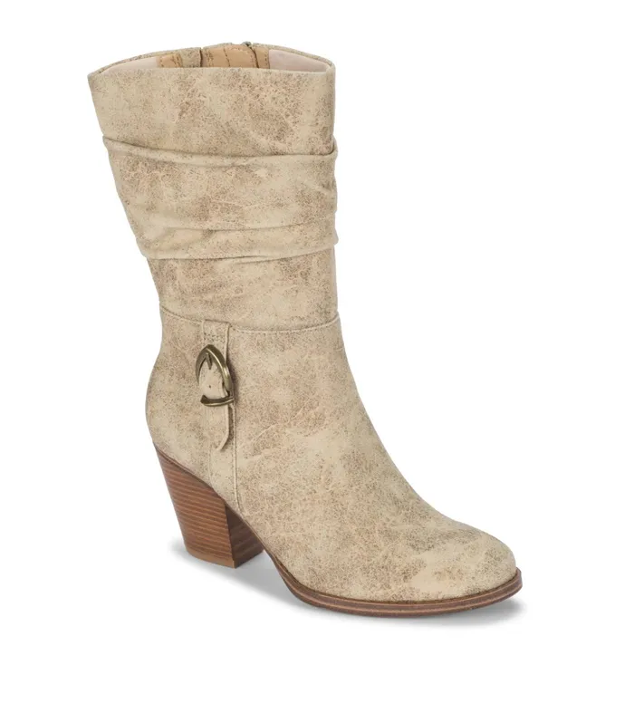 Women Baretraps Knee High Boots Cheyenne Mid Calf Boot Cream