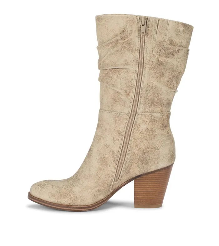 Women Baretraps Knee High Boots Cheyenne Mid Calf Boot Cream
