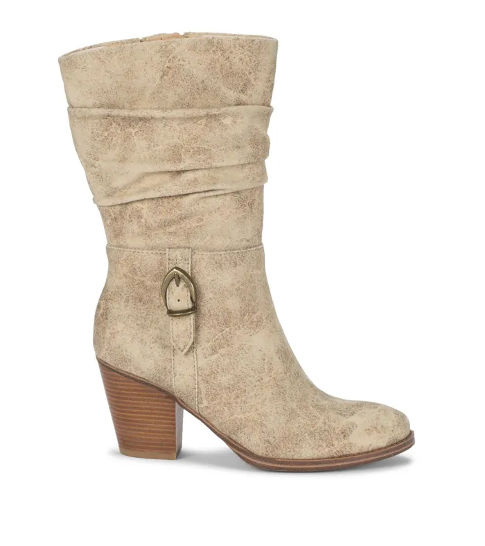 Women Baretraps Knee High Boots Cheyenne Mid Calf Boot Cream