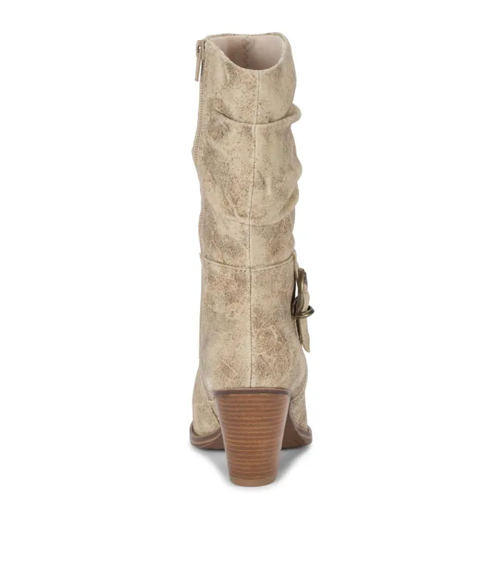 Women Baretraps Knee High Boots Cheyenne Mid Calf Boot Cream