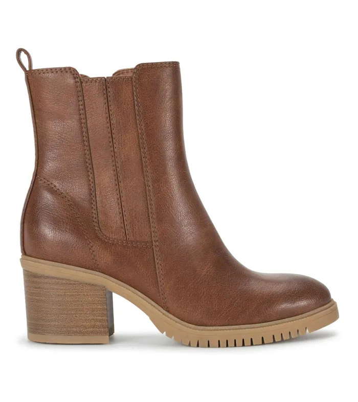 Women Baretraps Posture Plus Boots Feeney Block Heel Boot Cognac