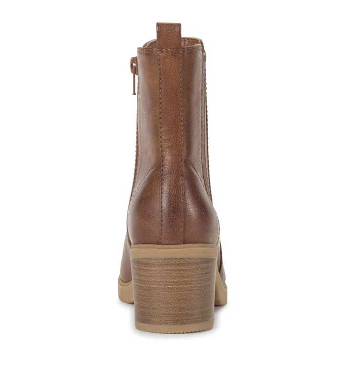 Women Baretraps Posture Plus Boots Feeney Block Heel Boot Cognac