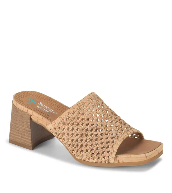 Women Baretraps Posture Plus Sandals Brenda Block Heel Sandal Natural