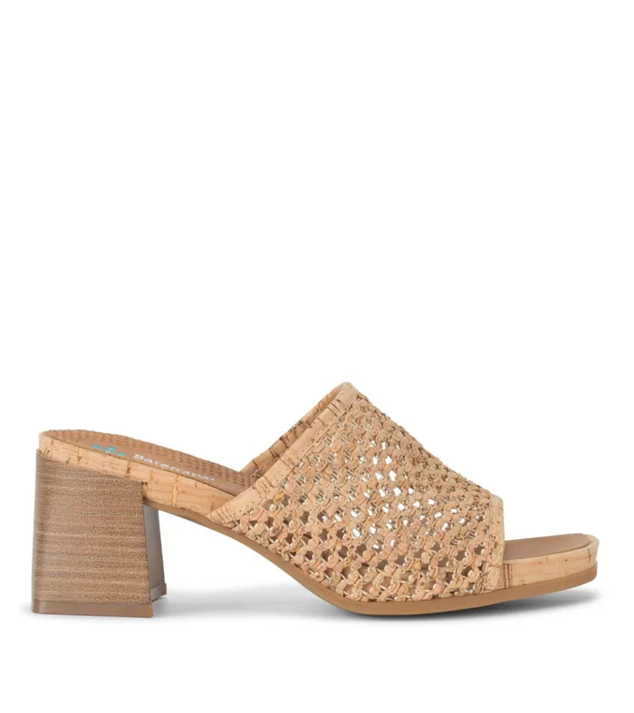 Women Baretraps Posture Plus Sandals Brenda Block Heel Sandal Natural