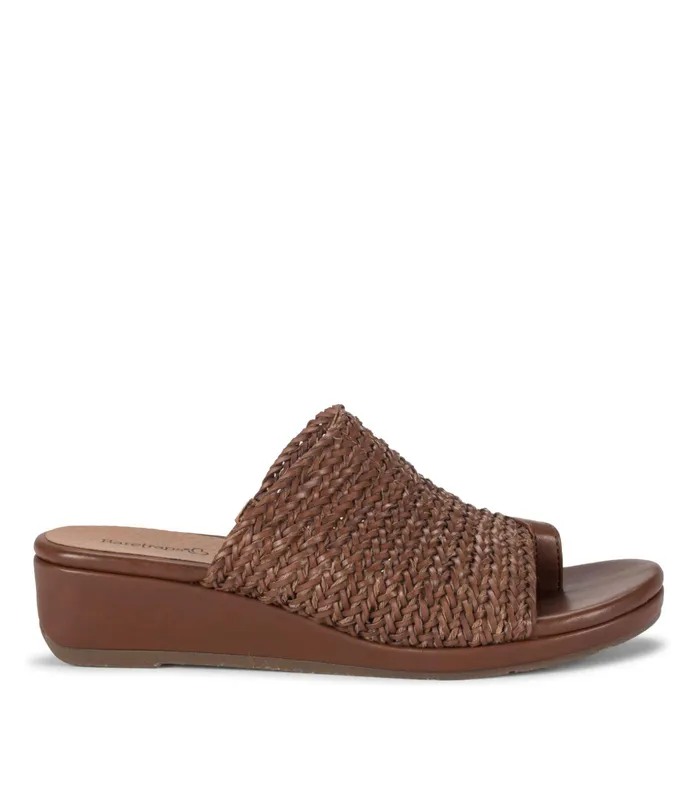 Women Baretraps Slides and Slip On Sandals Abey Wedge Slide Sandal Brush Brown