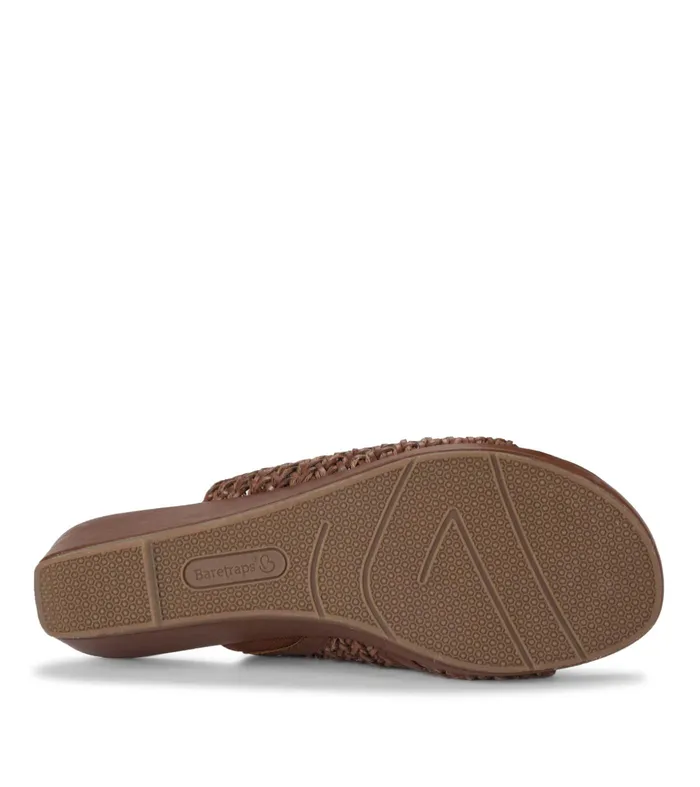 Women Baretraps Slides and Slip On Sandals Abey Wedge Slide Sandal Brush Brown