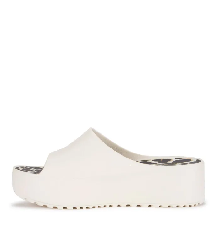 Women Baretraps Slides and Slip On Sandals Parvati Platform Sandal Cream