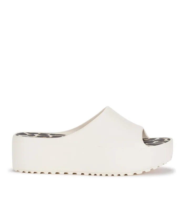 Women Baretraps Slides and Slip On Sandals Parvati Platform Sandal Cream