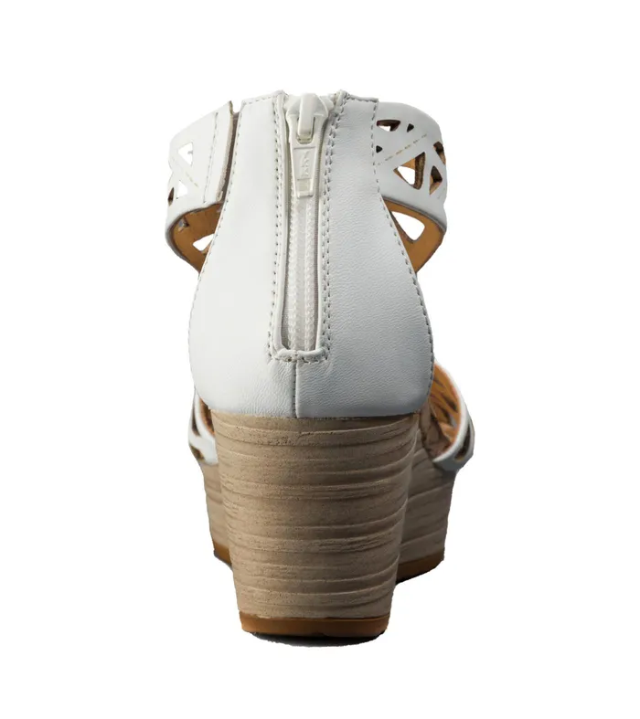 Women Baretraps Wedge Sandals Miriam Wedge Sandal White