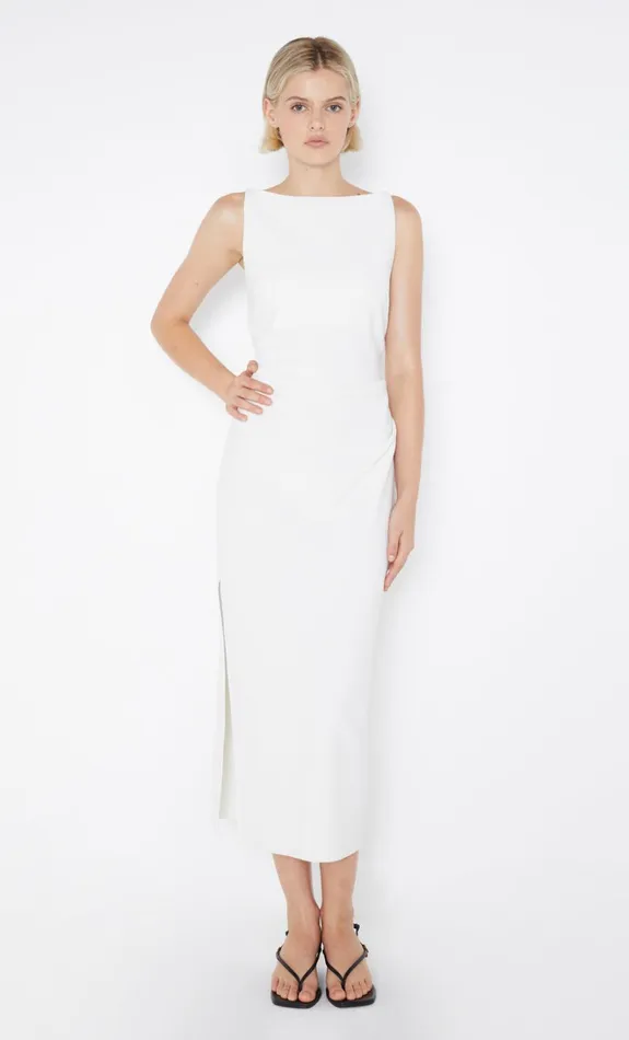 Women BE MINE TUCK DRESS 8211 IVORY Bec Bridge Midi Dresses