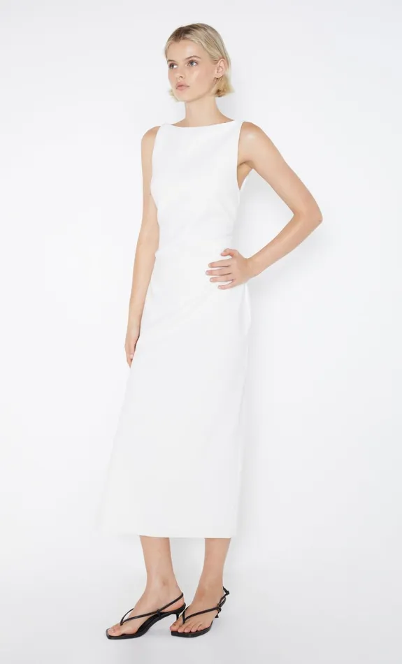 Women BE MINE TUCK DRESS 8211 IVORY Bec Bridge Midi Dresses