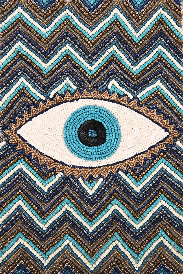 Women Beach Bags America and Beyond Grecian Nights Evil Eye Tote