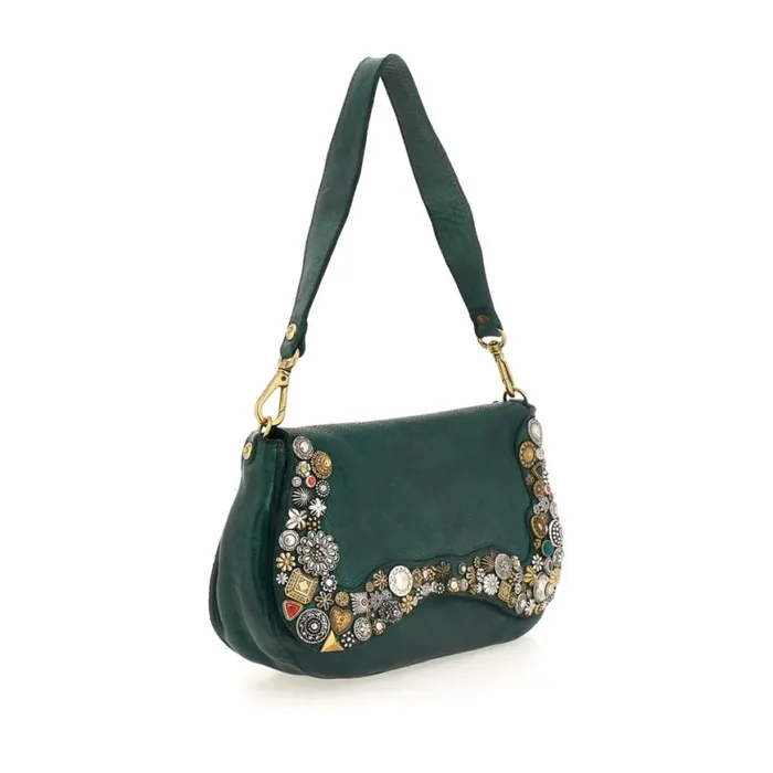 Women Bella Di Notte Green Campomaggi ShoulderHobo Bag Women Bella Di Notte Green Campomaggi ShoulderHobo Bag