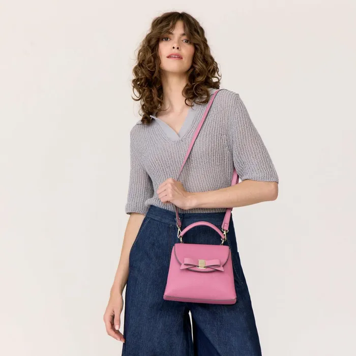 Women Belle Mini Handbag Pink Fiorelli Grab Bags