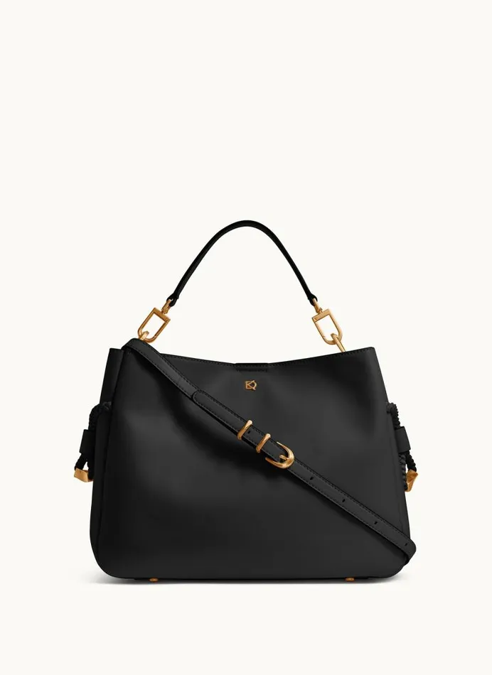 Women BELLEROSE SATCHEL Black Donna Karan New York Crossbodies And Satchels