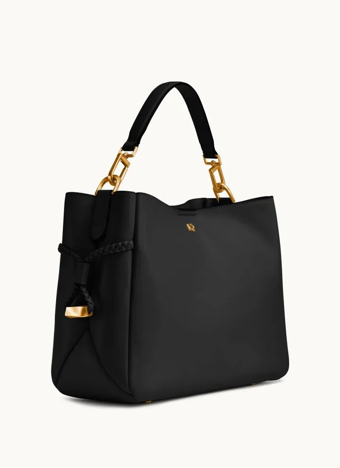 Women BELLEROSE SATCHEL Black Donna Karan New York Crossbodies And Satchels
