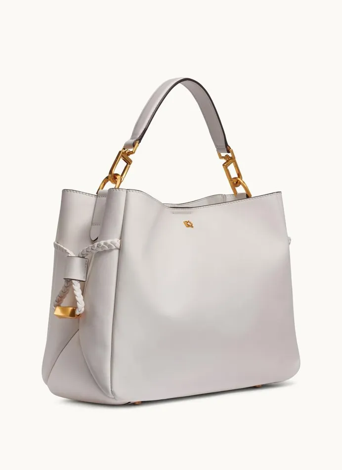 Women BELLEROSE SATCHEL Briliant White Donna Karan New York Crossbodies And Satchels Women BELLEROSE SATCHEL Briliant White Donna Karan New York Crossbodies And Satchels