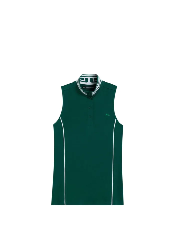 Women Bettina Top Rain Forest JLindeberg Polo Shirts Women Bettina Top Rain Forest JLindeberg Polo Shirts