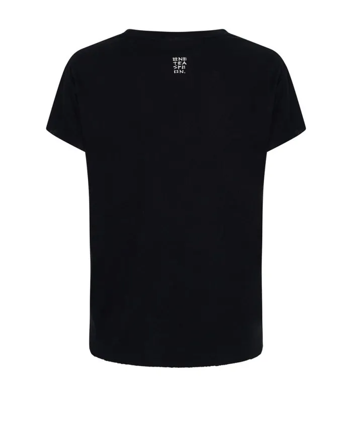 Women BLACK DEEP V CUT OUT TEE One Teaspoon Tees and Tanks Women BLACK DEEP V CUT OUT TEE One Teaspoon Tees and Tanks