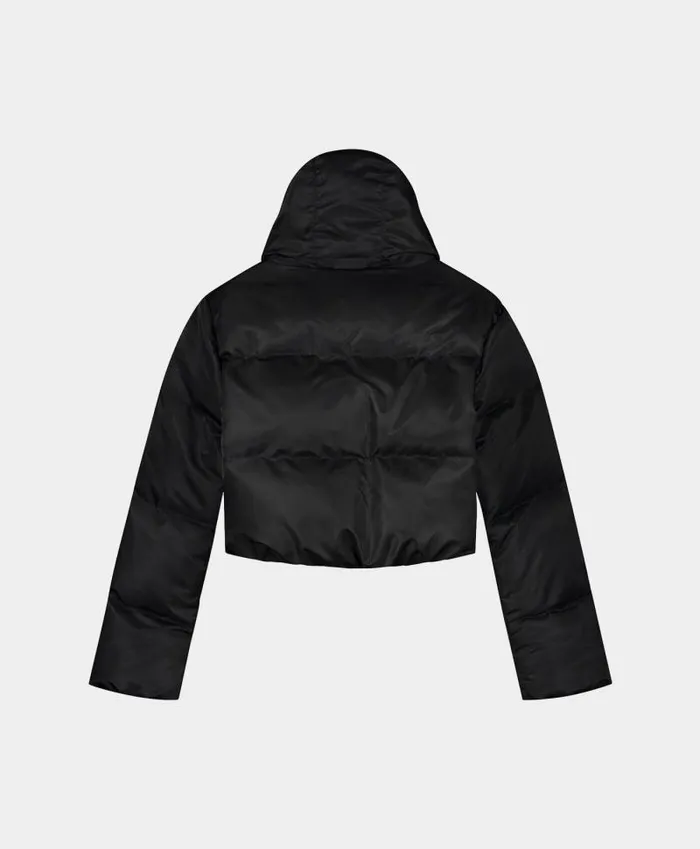 Women Black Epuff Cropped Jacket Daily Paper Jackets
