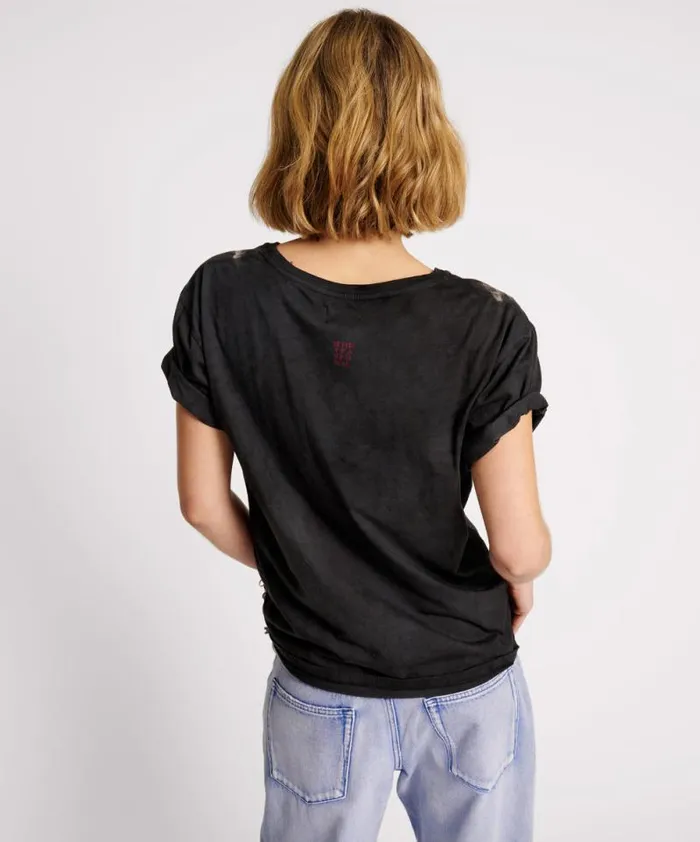 Women BLACK HEART TIE DYE UNISEX TEE One Teaspoon Tees and Tanks Women BLACK HEART TIE DYE UNISEX TEE One Teaspoon Tees and Tanks