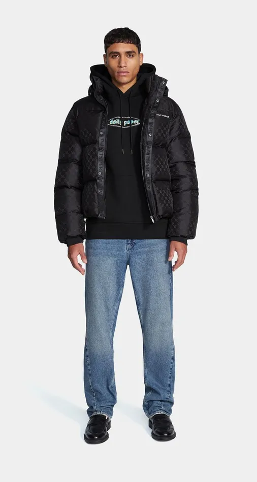 Women Black Hopuff Monogram Jacket Daily Paper Jackets Women Black Hopuff Monogram Jacket Daily Paper Jackets
