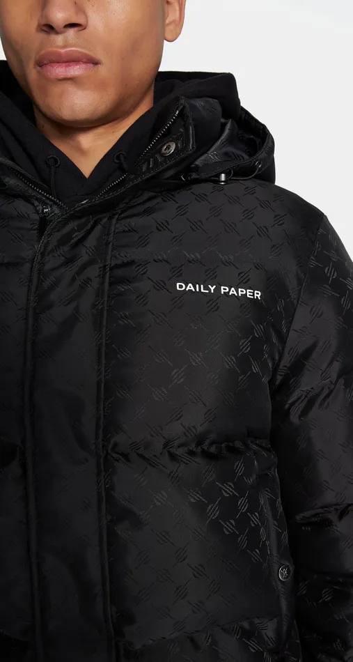 Women Black Hopuff Monogram Jacket Daily Paper Jackets Women Black Hopuff Monogram Jacket Daily Paper Jackets