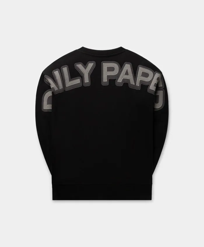 Women Black Ragla Sweater Daily Paper Hoodies and Sweaters