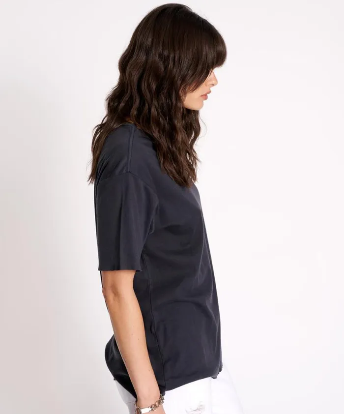 Women BLACK STONE RIBBED UNISEX TEE One Teaspoon Tees and Tanks Women BLACK STONE RIBBED UNISEX TEE One Teaspoon Tees and Tanks