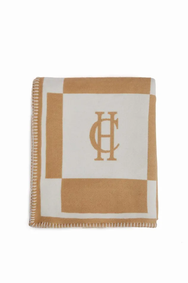 Women Blanket Holland Cooper Luxury Blanket Camel Cream