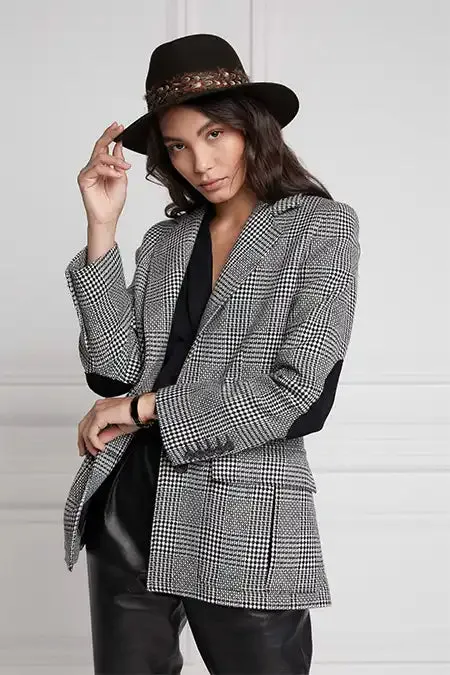 Women Blazers Holland Cooper Paddington Blazer Prince Of Wales Mono