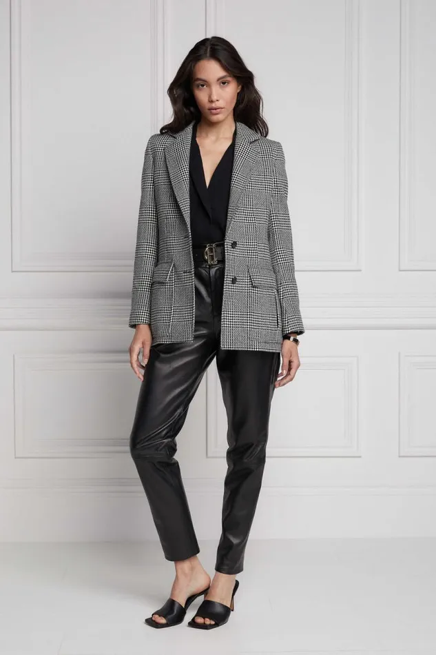 Women Blazers Holland Cooper Paddington Blazer Prince Of Wales Mono